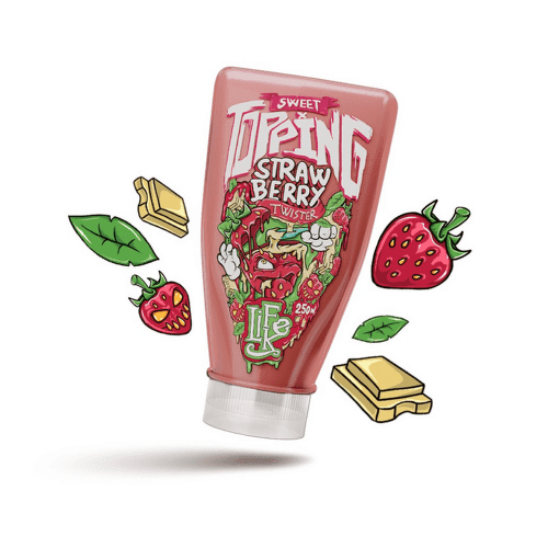 LifeLike Sweet Topping Twister 250 g strawberry