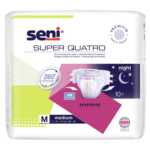 SENI SUPER QUATRO MEDIUM KALHOTKY ABSORPČNÍ PRODYŠNÉ EXTRA SAVÉ, BOKY 75-11