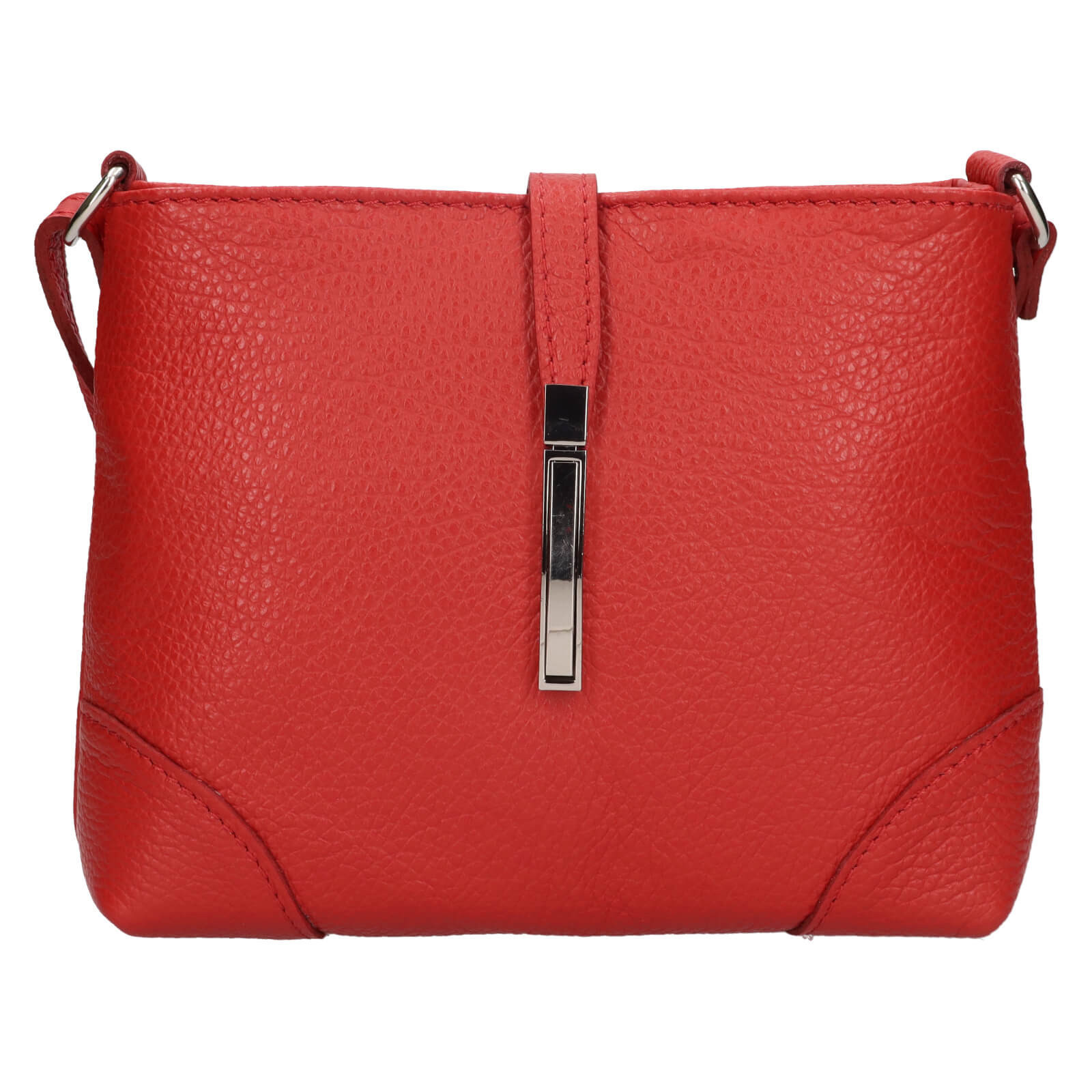 Dámská kožená crossbody kabelka Italia Marlen - červená