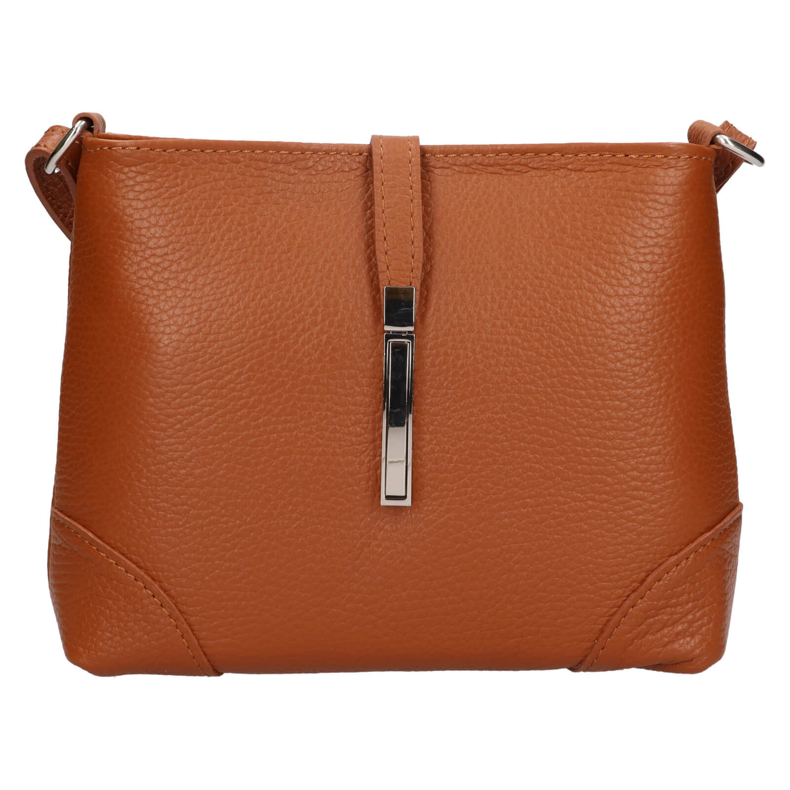 Dámská kožená crossbody kabelka Italia Marlen - koňak