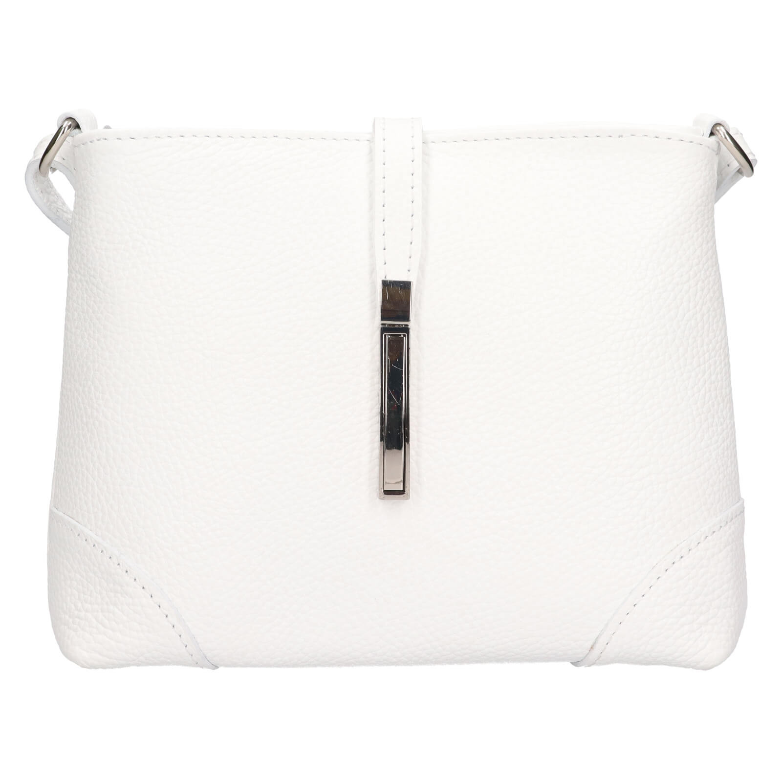 Dámská kožená crossbody kabelka Italia Marlen - bílá