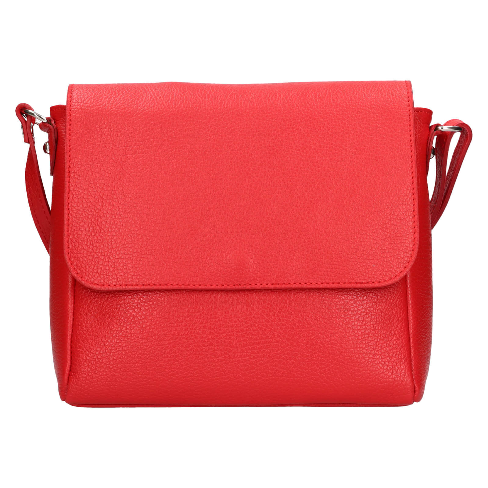 Dámská kožená crossbody kabelka Italia Nikka - červená