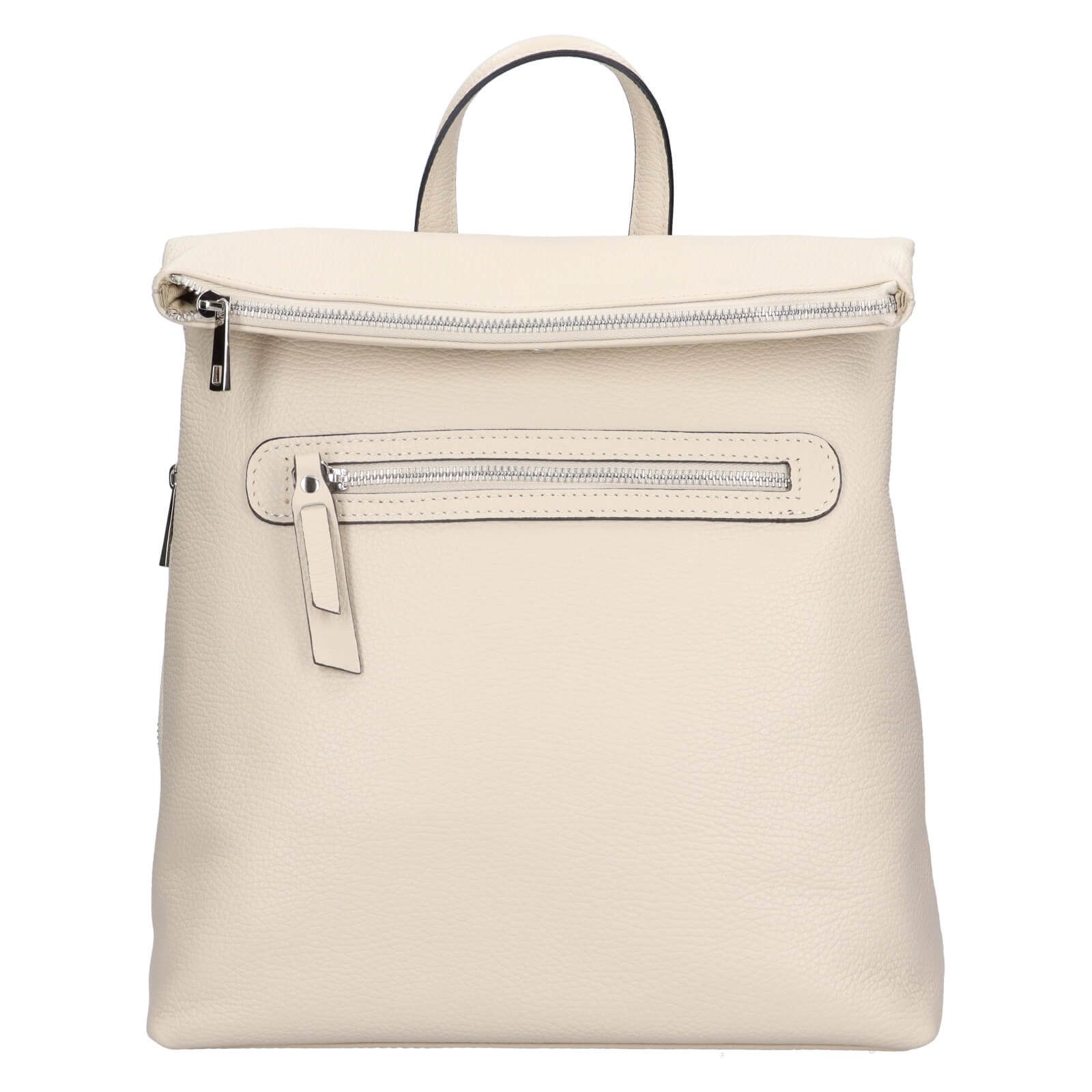 Dámský kožený batoh Italia Korra - krémová