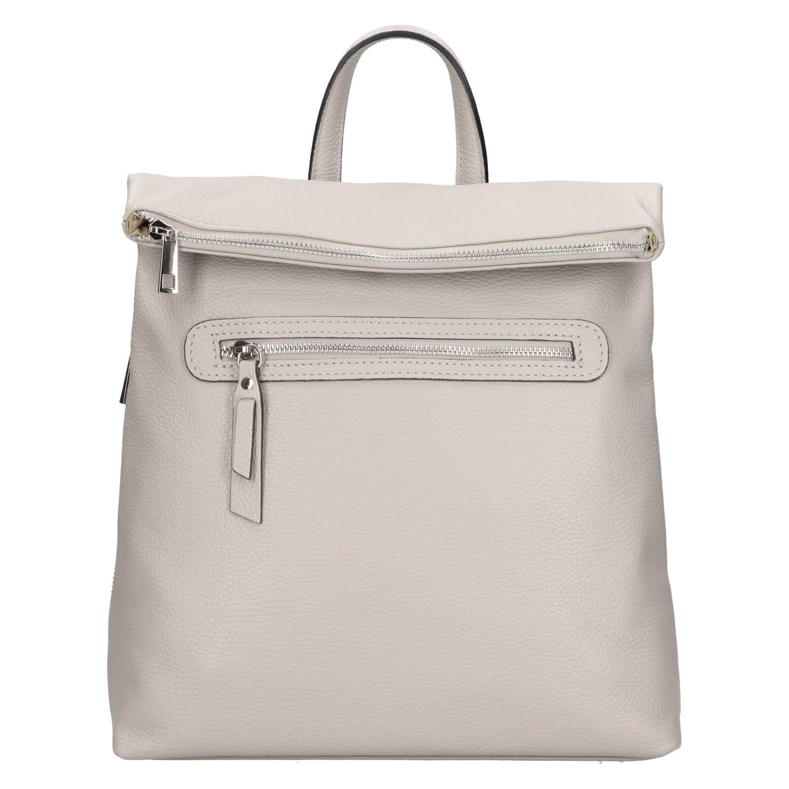 Dámský kožený batoh Italia Korra - šedá