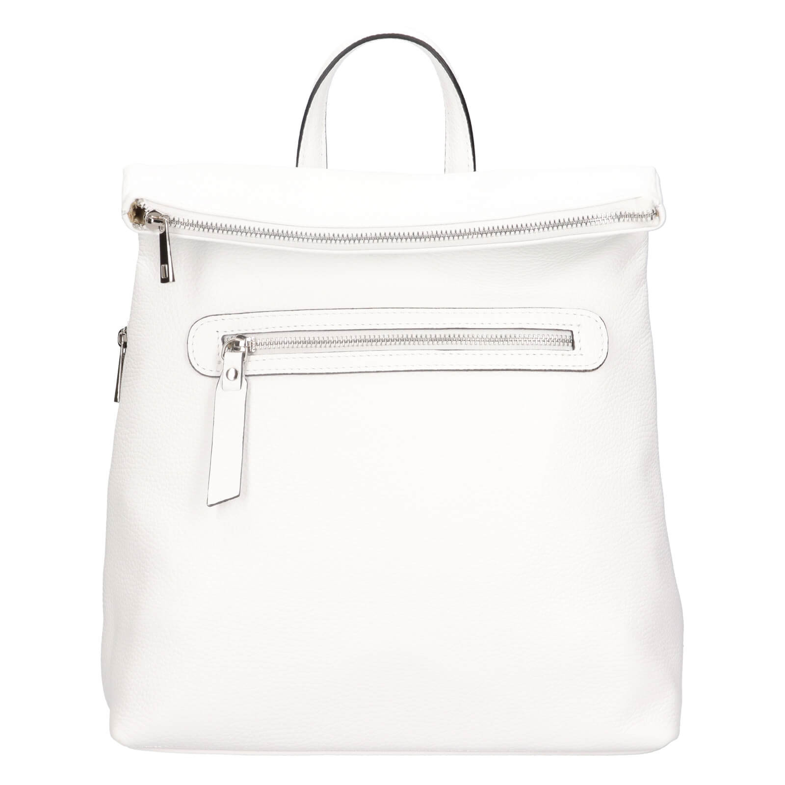 Dámský kožený batoh Italia Korra - bílá