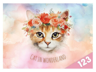 Desky na číslice Kočka
