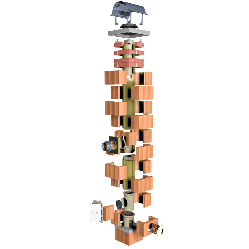 Komínová sestava Ciko Tec DN 160 výška 7 m