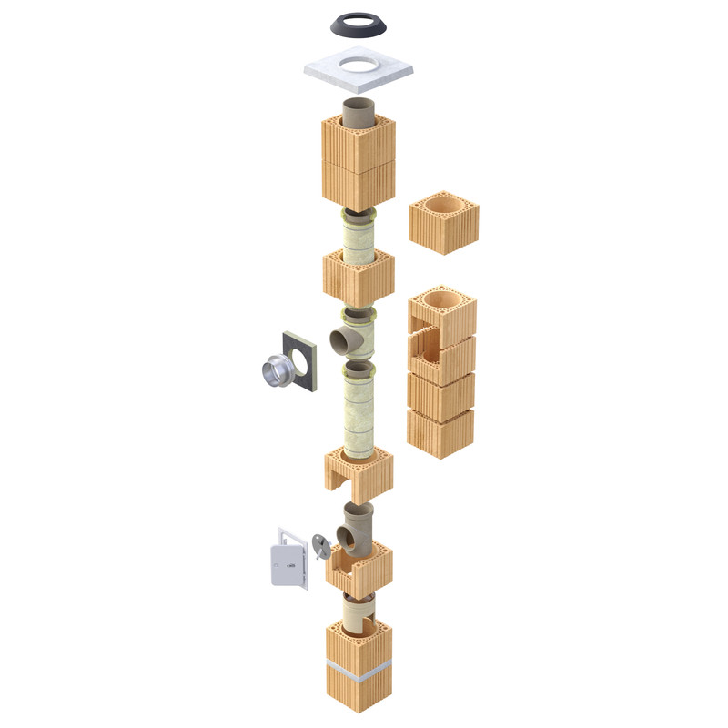 Komínová sestava Ciko Easy DN 160 výška 8 m