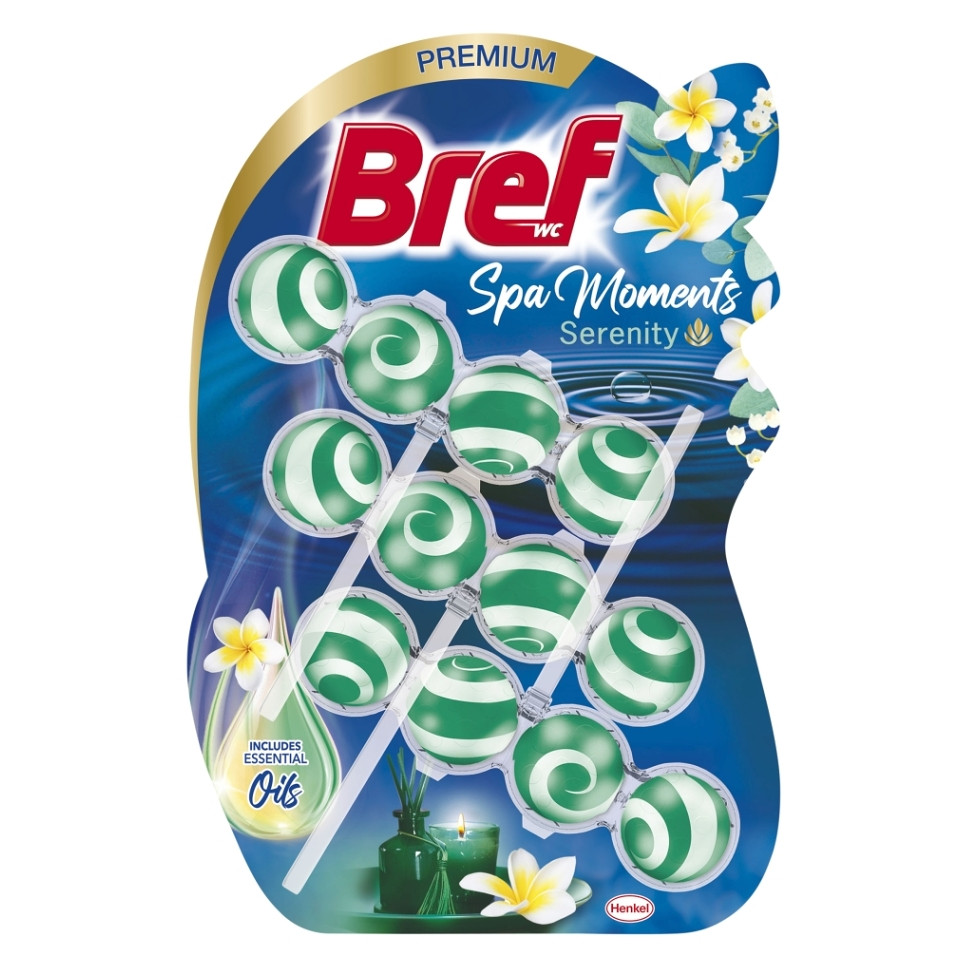 BREF Spa Moments Tuhý WC blok Serenity 3 x 50 g