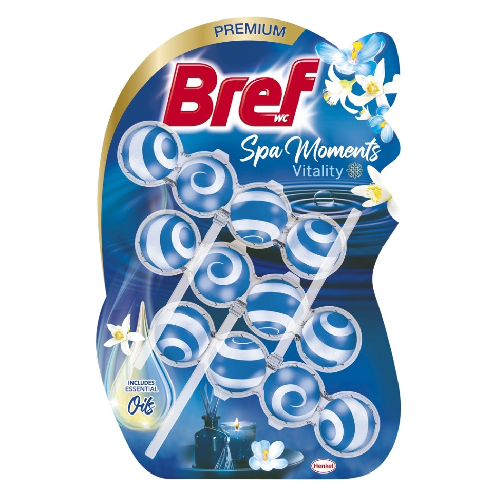 BREF Spa Moments Tuhý WC blok Vitality 3 x 50 g