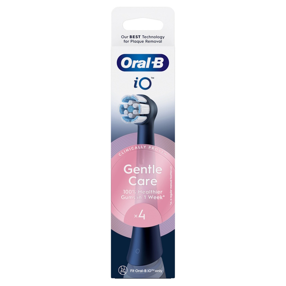 ORAL-B IO Gentle care black náhradní hlavice 4 kusy