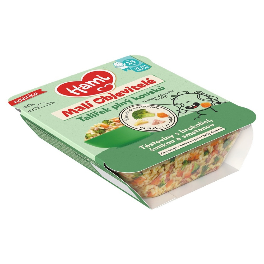 HAMI Malí objevitelé těstoviny s brokolicí, šunkou a smetanou 200 g