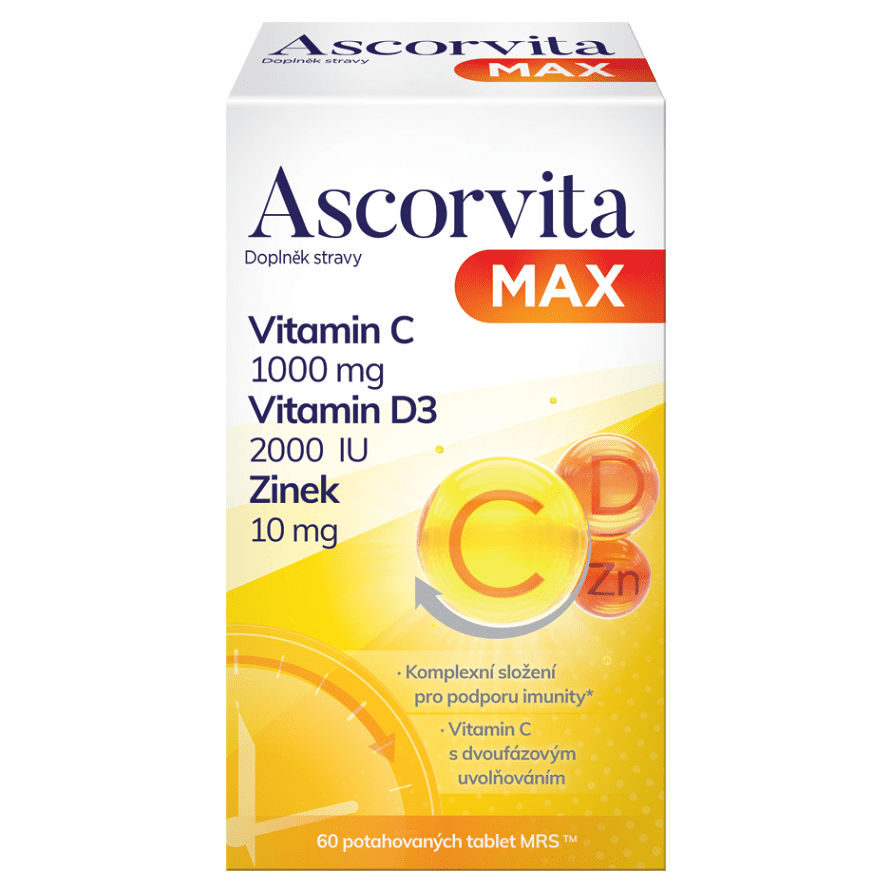 ASCORVITA Max 60 tablet, poškozený obal