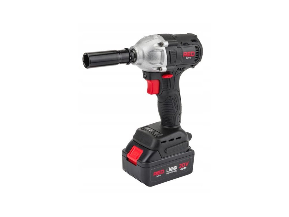 RED TECHNIC RTAKU0026 AKU rázový utahovák 20V 380Nm + 2x baterie 4Ah