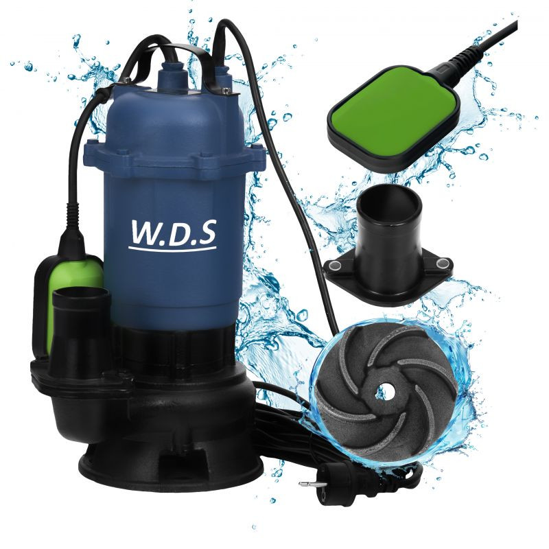 Kraft&Dele WDS2422 Kalové čerpadlo 2850W s plovákem a drtičem
