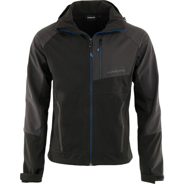ALPINE PRO KIET Pánská outdoorová bunda, černá, velikost