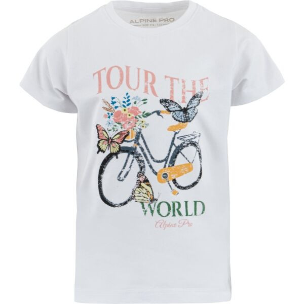 ALPINE PRO EGINO Dětské triko, bílá, velikost