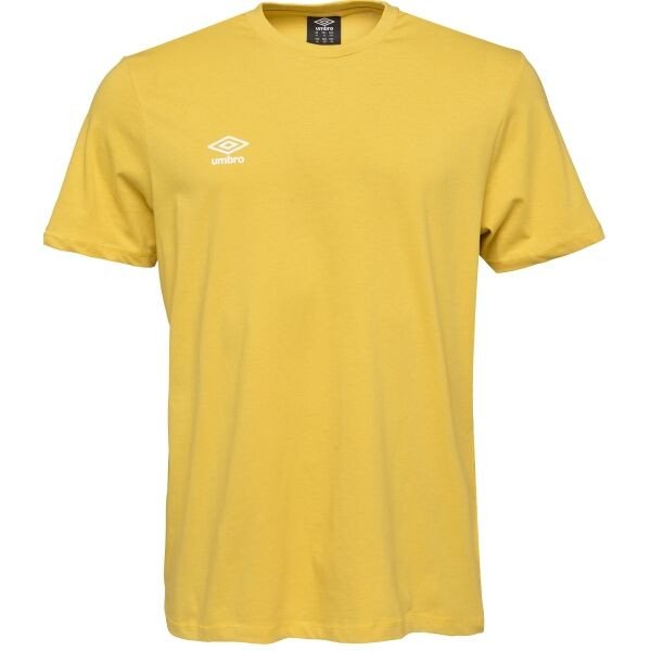 Umbro SPORTS ESSENTIALS TEE Pánské triko, žlutá, velikost