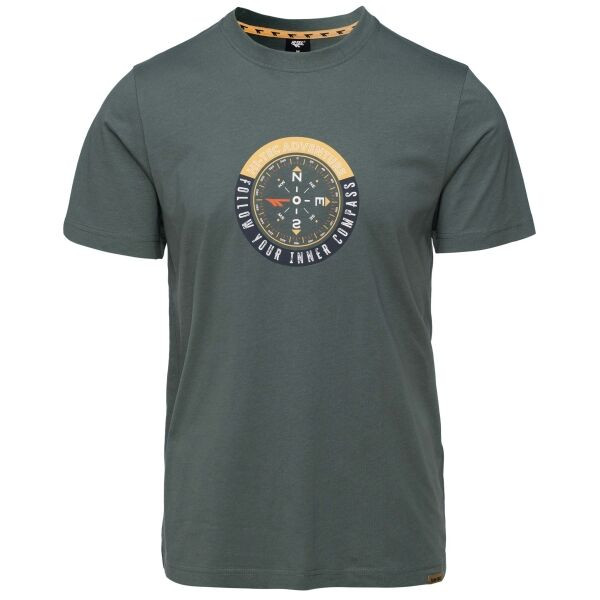 Hi-Tec HELMUT SP Pánské triko, tmavě zelená, velikost