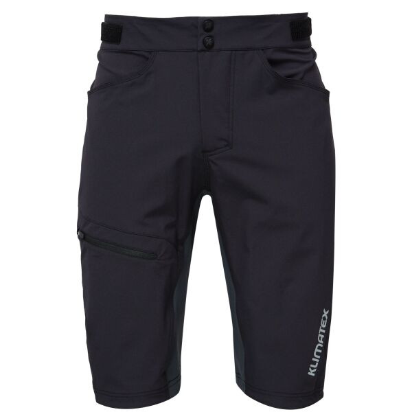 Klimatex BRUNI Pánské MTB prodloužené šortky, černá, velikost
