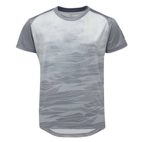 Klimatex NATHAN Dětské MTB triko s krátkým rukávem, šedá, velikost