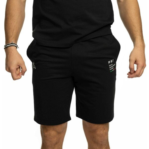 Kappa LOGO GUBLINO Pánské šortky, černá, velikost