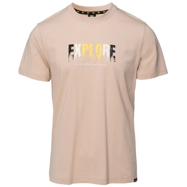 Hi-Tec HISHAM SP Pánské triko, béžová, velikost