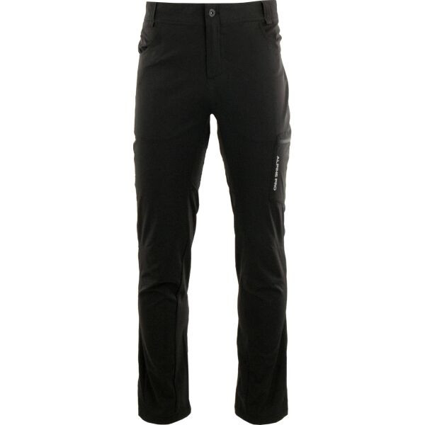ALPINE PRO BUNEF Pánské outdoorové kalhoty, černá, velikost