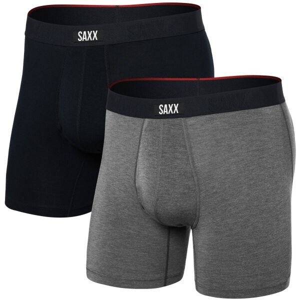 SAXX VIBE EXTRA SUPER SOFT 2PK Pánské boxerky, šedá, velikost