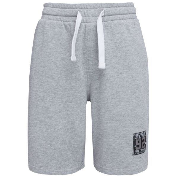 Lewro MERARI Chlapecké úpletové šortky, šedá, velikost 128-134