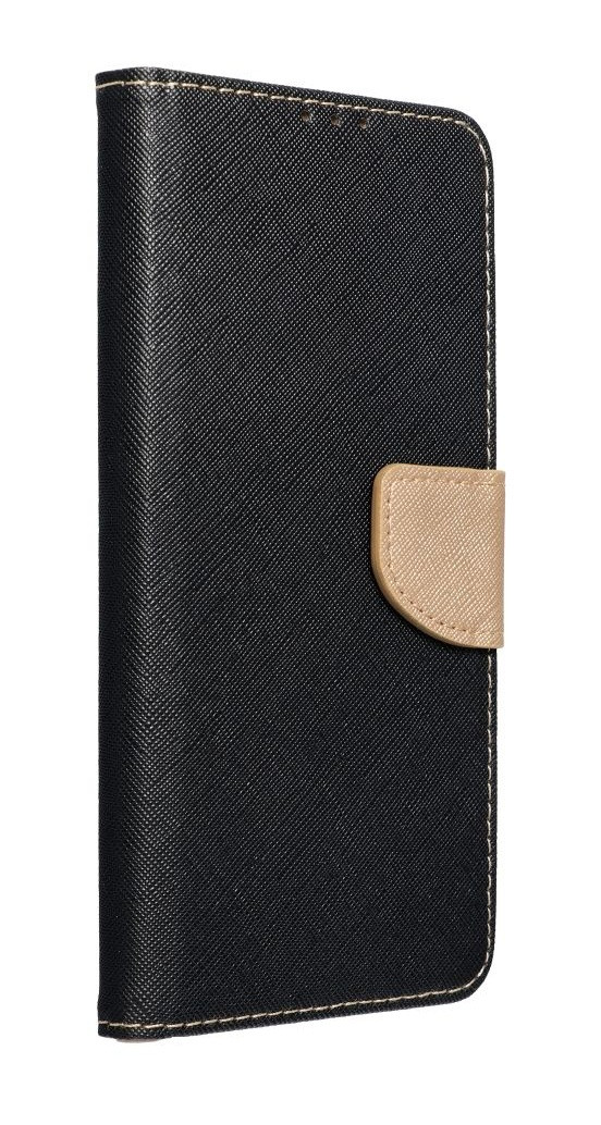 Pouzdro TopQ Samsung A56 knížkové černo-zlaté 138038