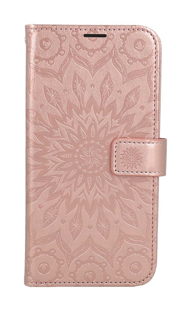 Pouzdro MEZZO Samsung A56 knížkové Mandala růžová 138032