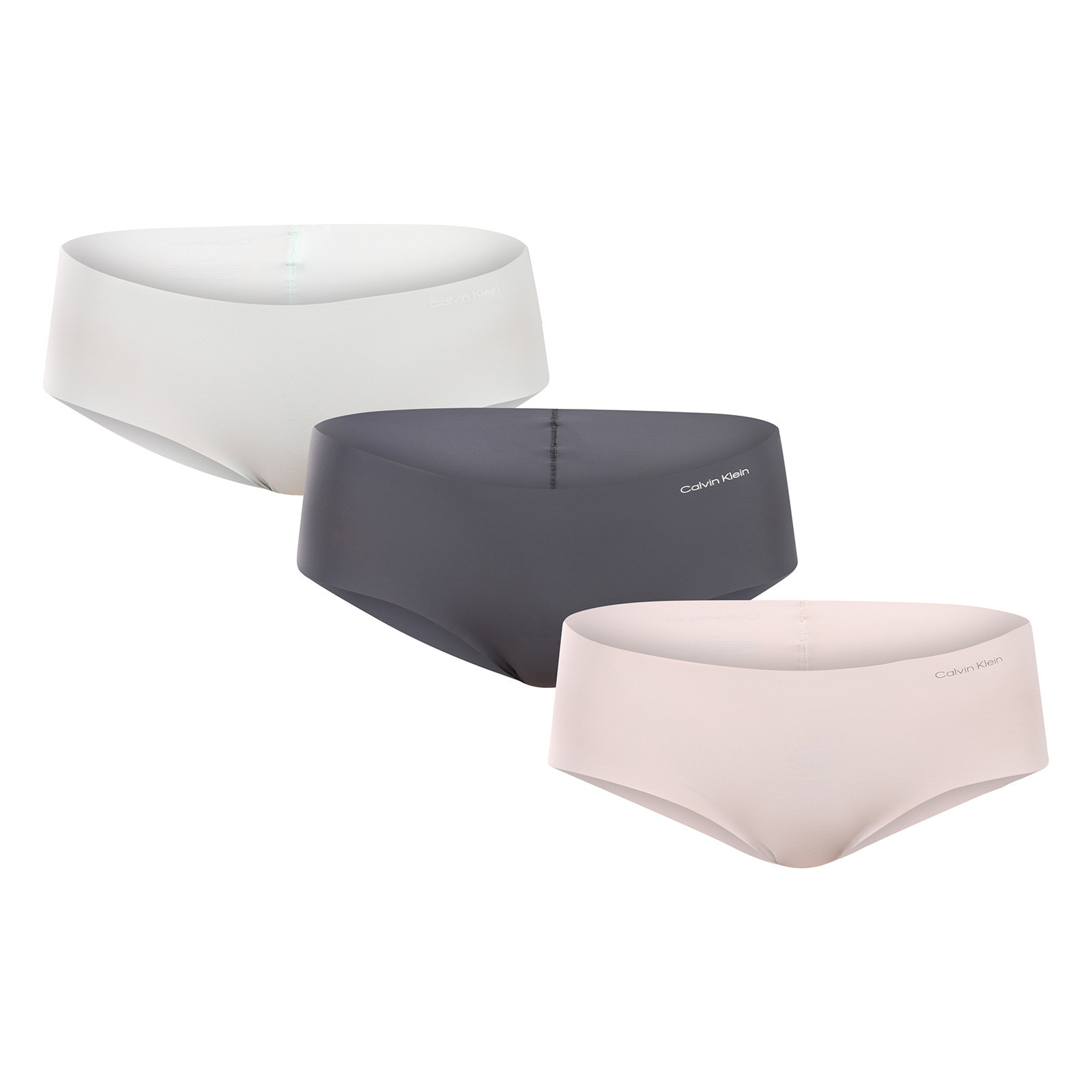 3PACK dámské kalhotky Calvin Klein bezešvé vícebarevné (QD3559E-WAK) XL