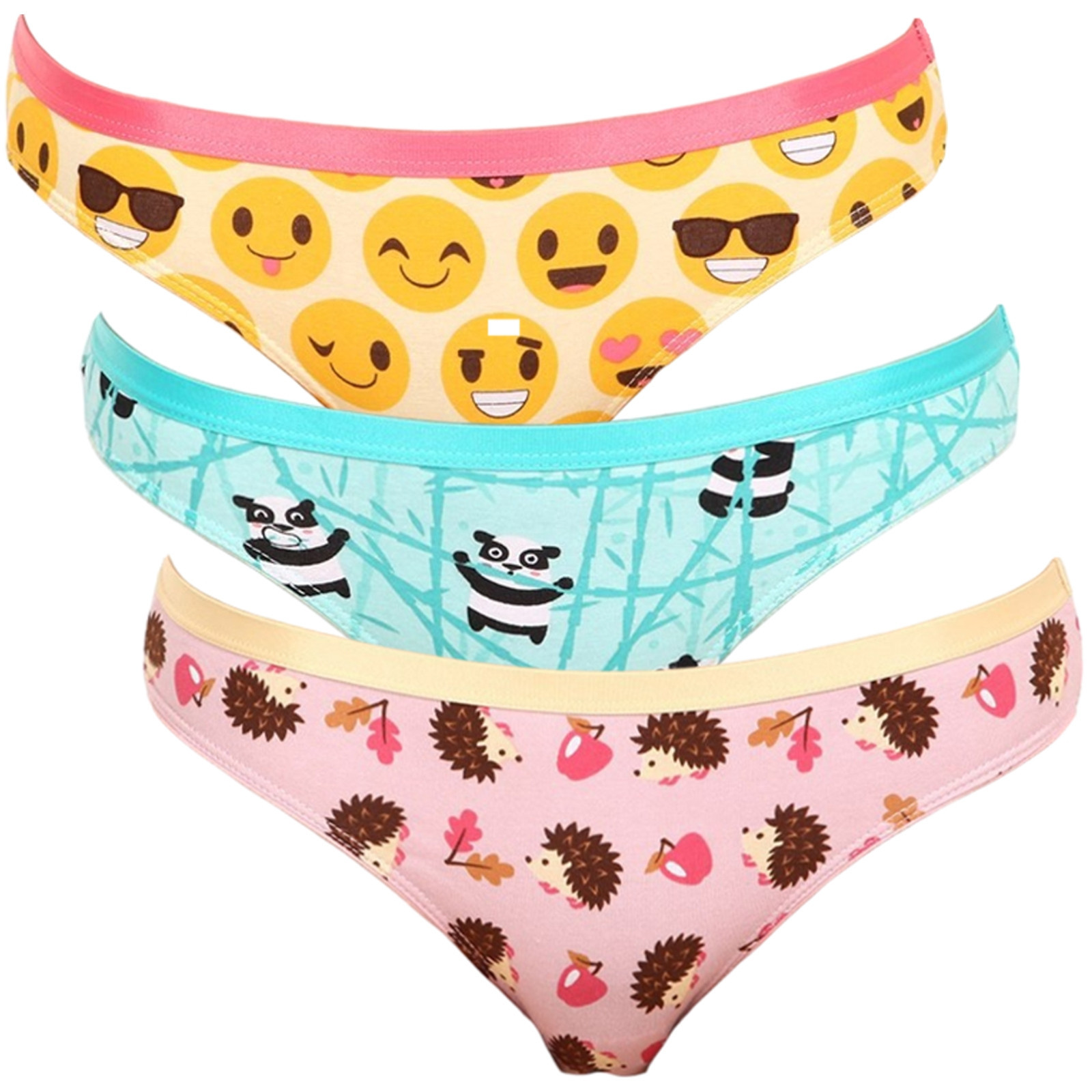 3PACK veselé dámské kalhotky Dedoles (GMFB085969) XL