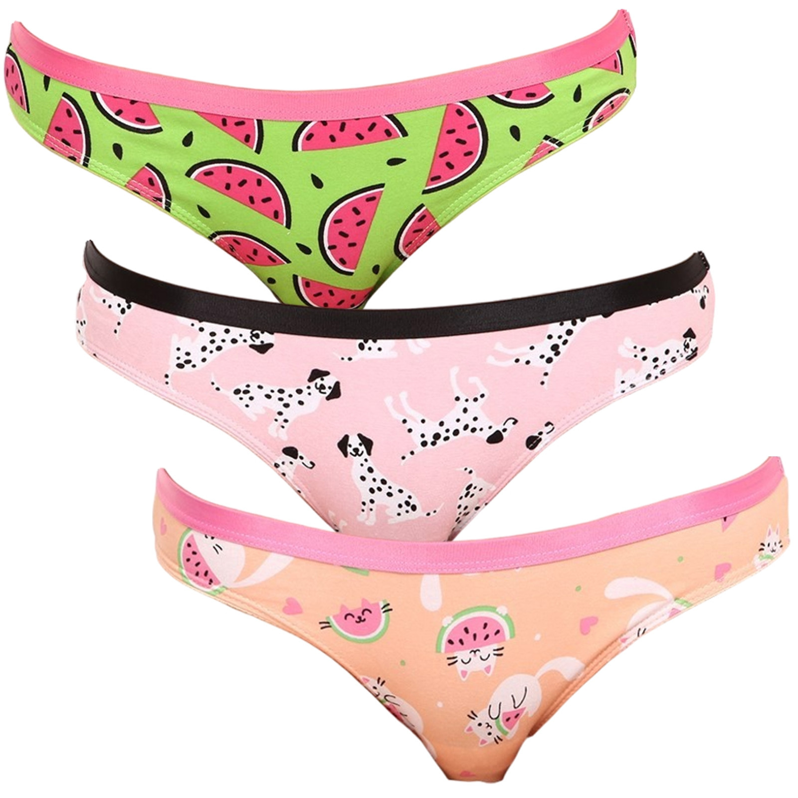 3PACK veselé dámské kalhotky Dedoles (GMFB13174836) XL