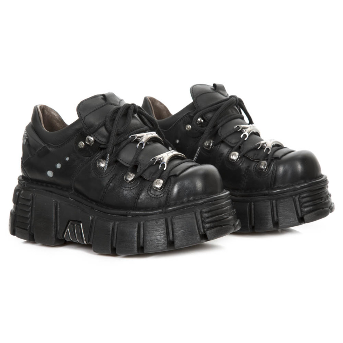 boty kožené unisex - ITALI NEGRO - NEW ROCK - M.120N-S16 38