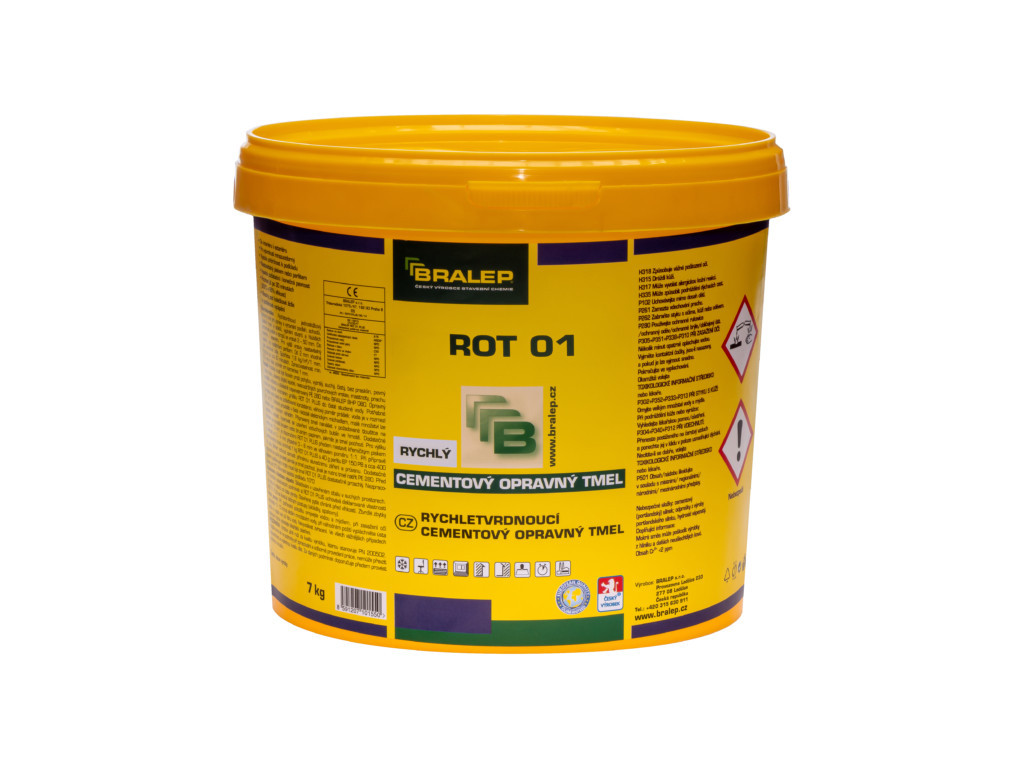 Jednosložkový cementový tmel pro opravy Bralep ROT 01 - 3 kg Bralep
