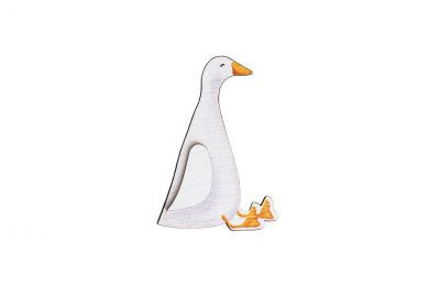 Dřevěná brož Scandi Husa