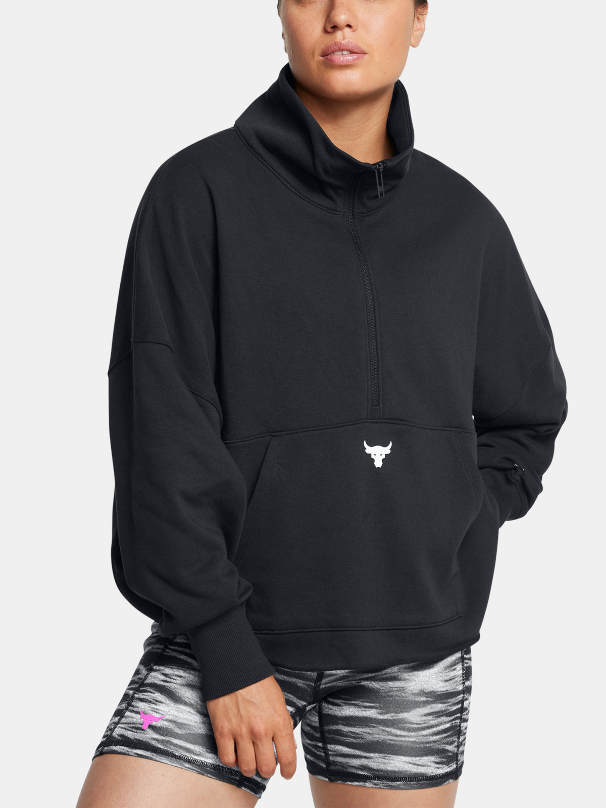 Under Armour Mikina Pjt Rck Half Zip Pullover-BLK - Dámské