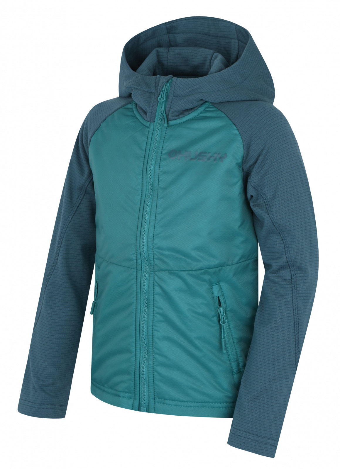 Husky Any K 146, turquoise Dětská mikina s kapucí