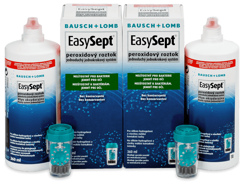 Bausch & Lomb Roztok EasySept 2x 360 ml