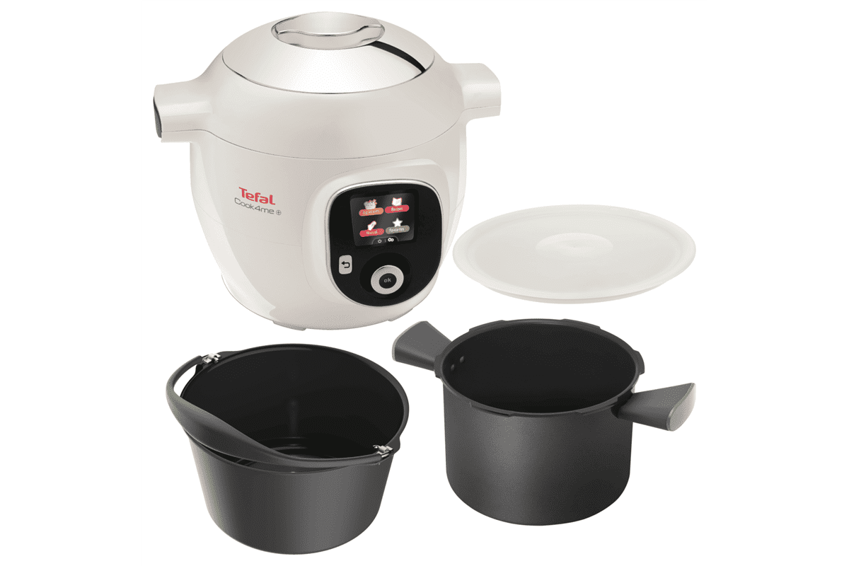 Akční set elektrický hrnec Tefal Cook4me+ a příslušenství nádoba, forma na pečení a víko