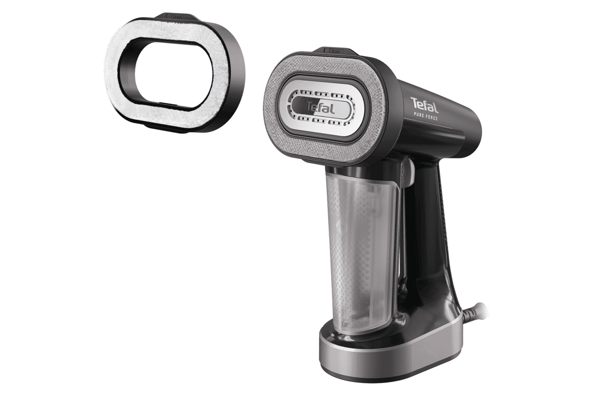 Napařovač oděvů Tefal Pure Force 3v1 DT8765E0 Skořicově růžový/Černý