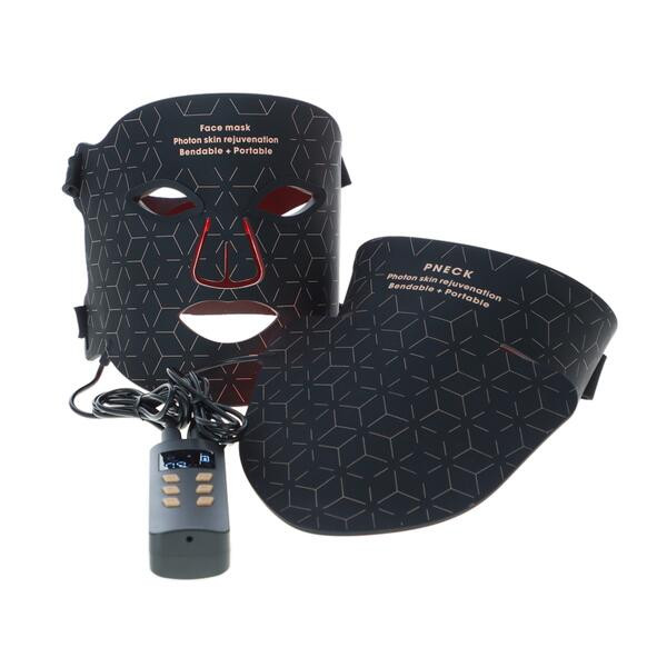 LED maska se světelnou terapií a NIR světlem na obličej a krk