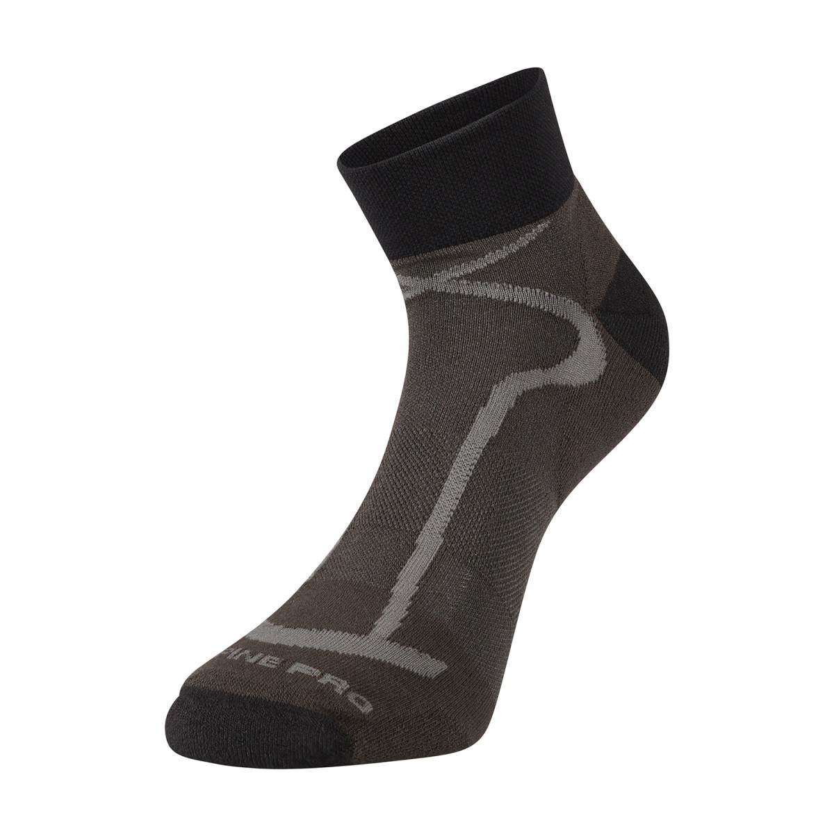 Unisex ponožky alpine pro gange černá/hnědá s