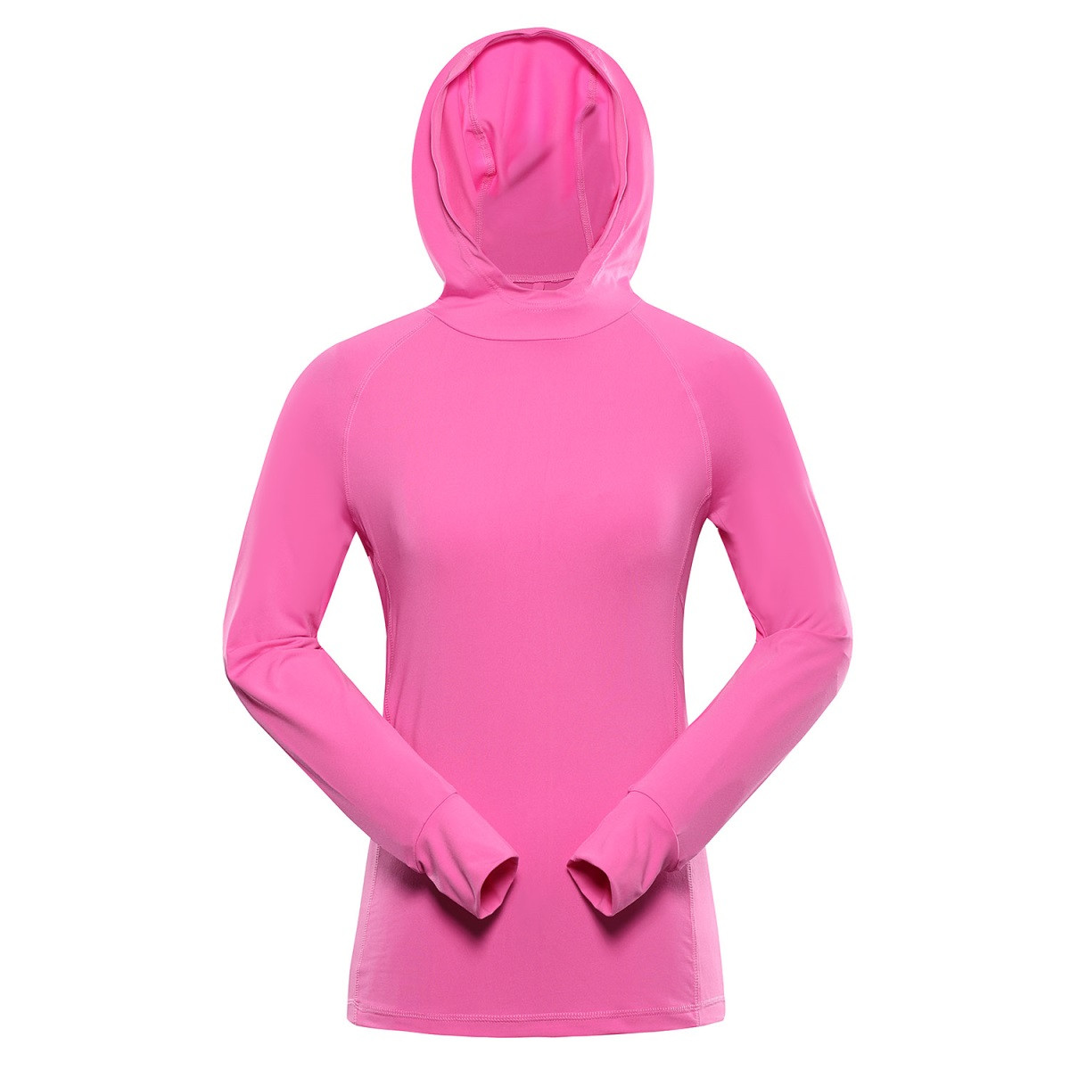 Dámská funkční mikina s reflexními prvky alpine pro izara růžová xs