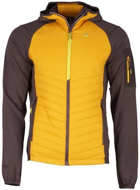 Pánská zateplená mikina gts 405951 žlutá m