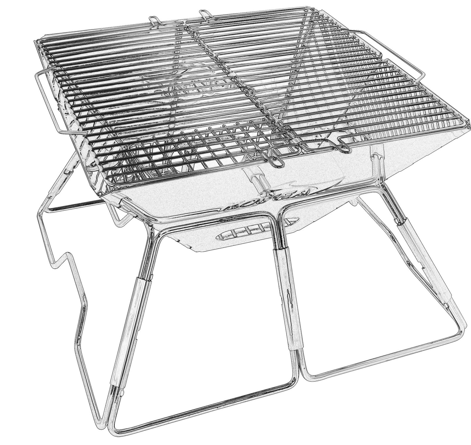 AceCamp Gril na dřevěné uhlí – classic large