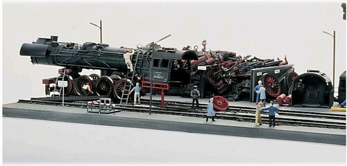 Piko 61103 Authentic Edition - Zásobníky šrotu vrakoviště lokomotiv