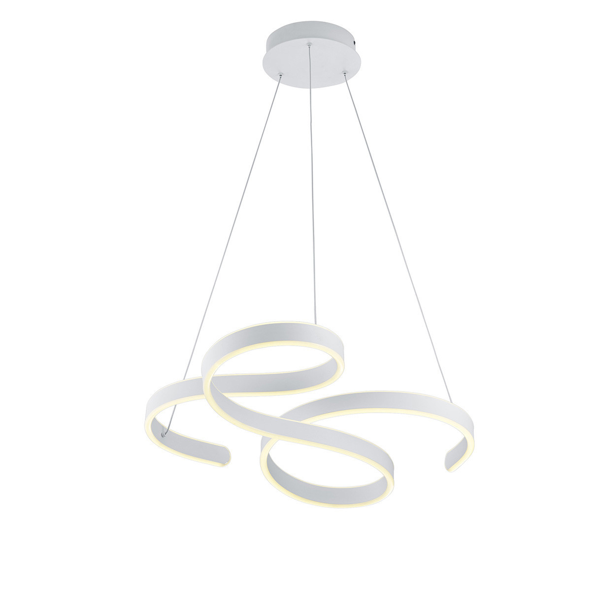 Design hanglamp wit incl. LED 3-staps dimbaar - Frank